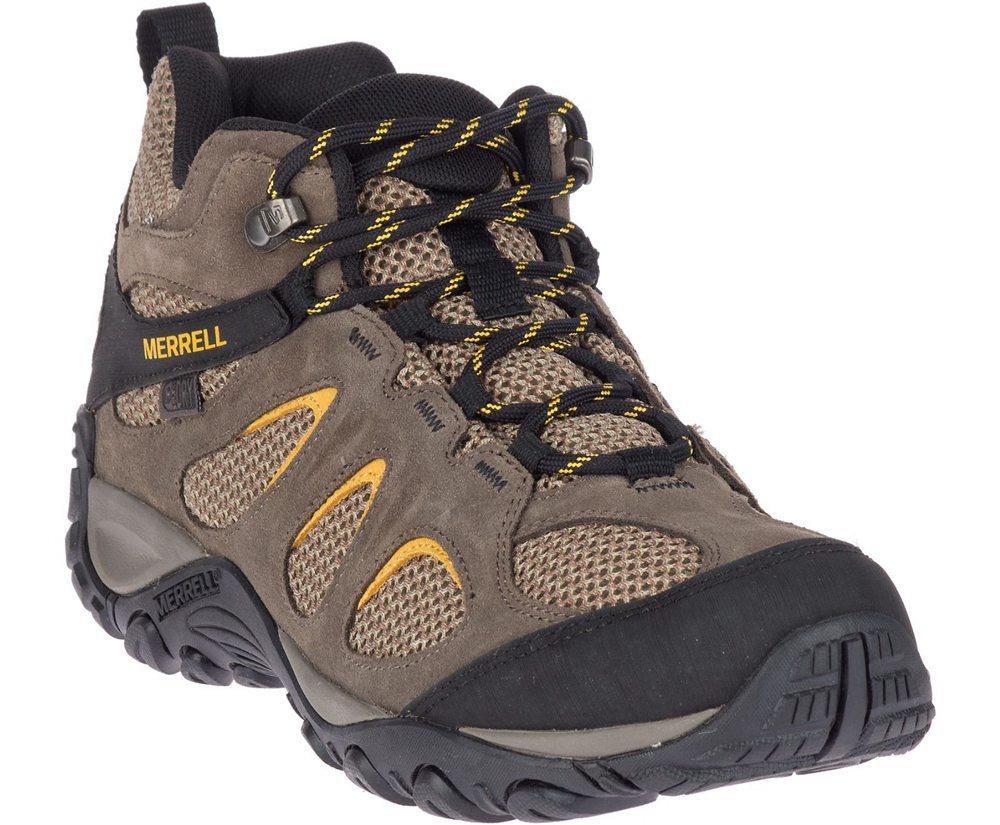 Merrell Vandrestøvler Herre - Yokota 2 Mid Waterproof Wide Width - Brune - JNK807654